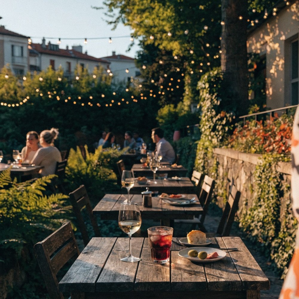 Tre · Gartenterrasse